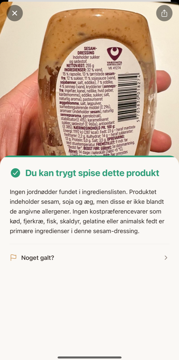 Safe product